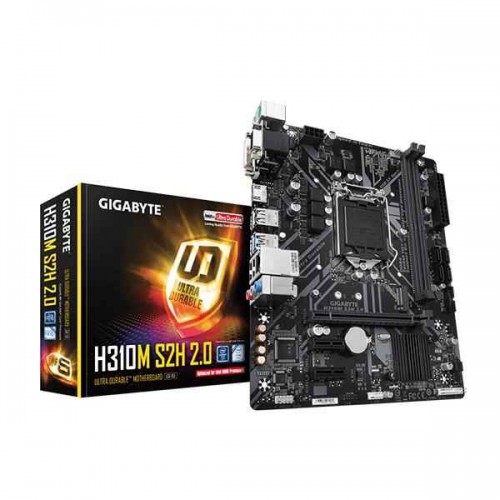 GIGABYTE H310M S2H 2.0 LGA 1151 (300 Series) Intel H310 HDMI SATA 6Gb/s USB 3.1 Micro ATX Intel Motherboard